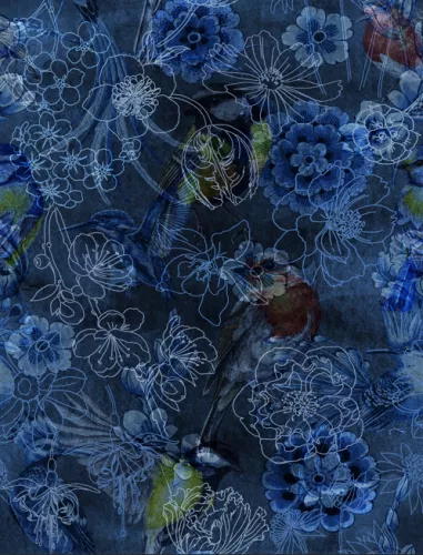 mondilab Flower Field Blue (100351)