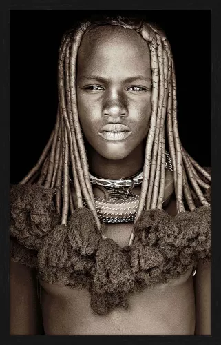 115/185 Himba Girl Namibia WH1870+L4050 Black